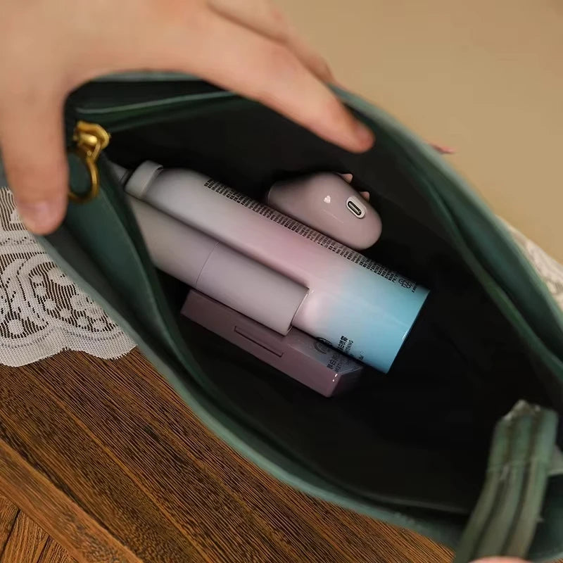 Lotus Flower Embroidered Handbag